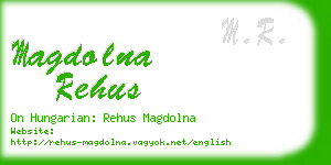 magdolna rehus business card